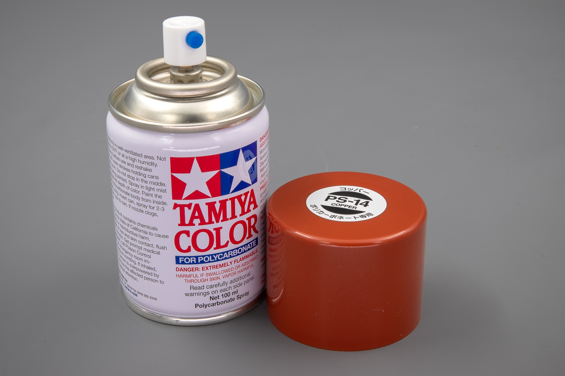Tamiya TA86014 PS-14 Copper Spray Paint for Polycarbonate, 100ml