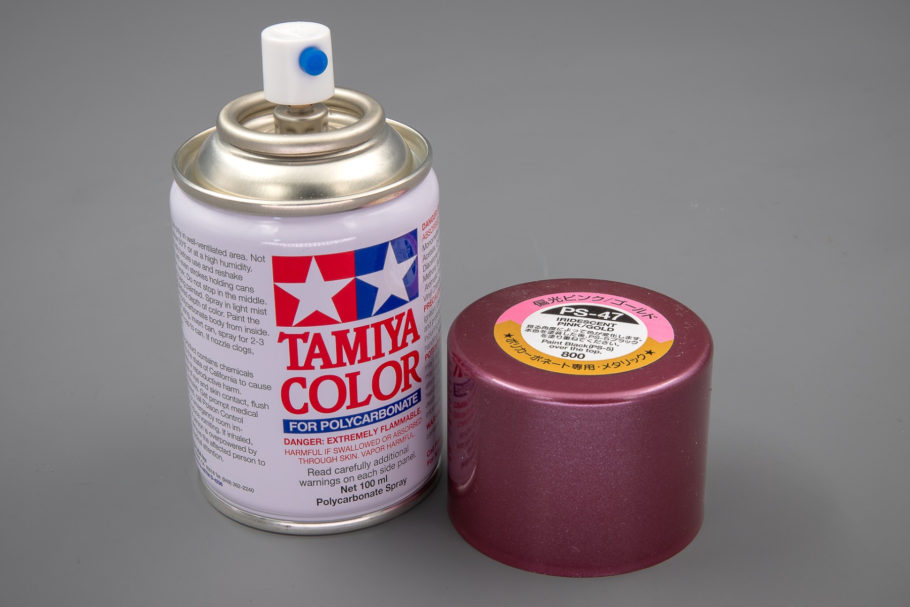 Tamiya TA86047 PS-47 Iridescent Pink/Gold Spray Paint for Polycarbonate, 100ml