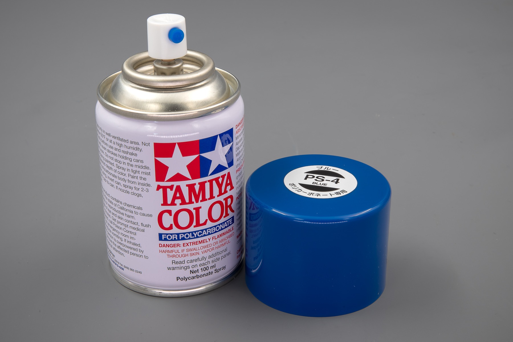 Tamiya TA86004 PS-4 Blue Spray Paint for Polycarbonate, 100ml