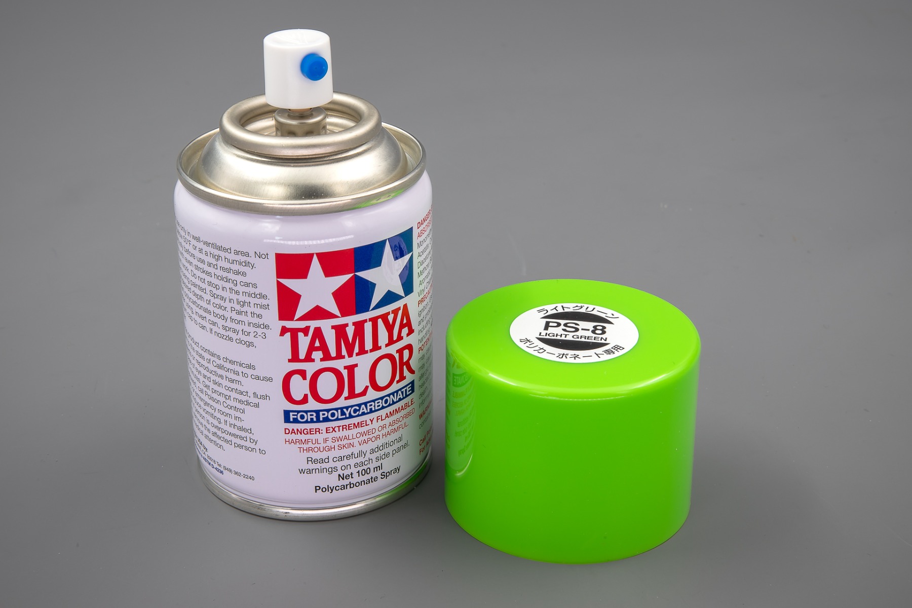Tamiya TA86008 PS-8 Light Green Spray Paint for Polycarbonate, 100ml