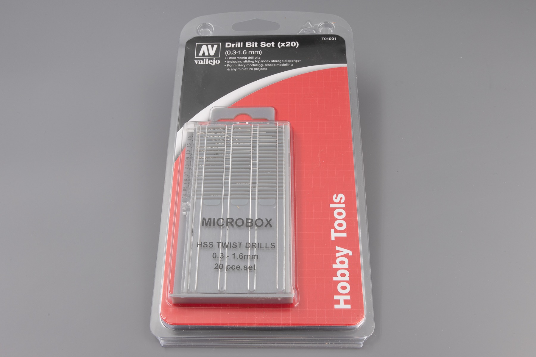 Vallejo T01001 Microbox drill set (20pcs) 0.3-1.6mm
