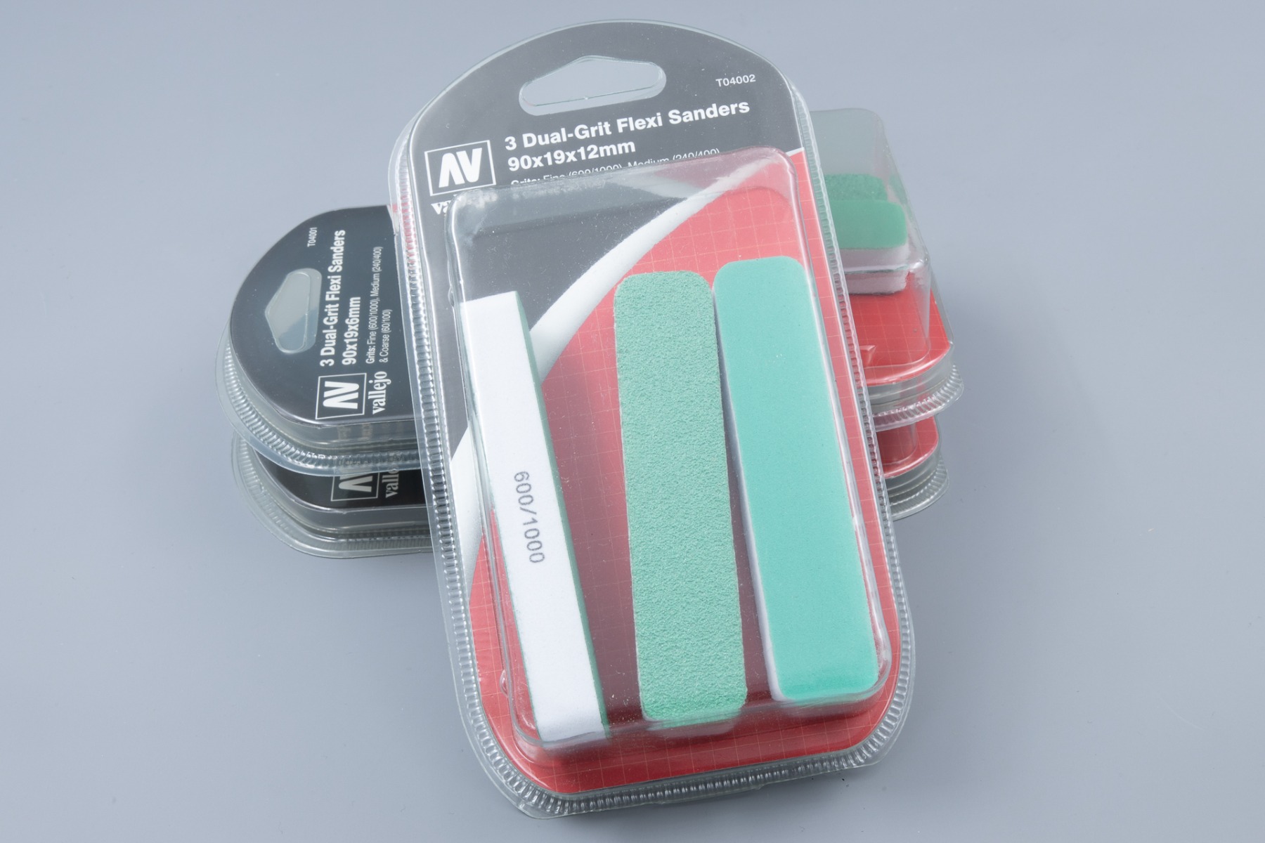 FlexiSander Dual Grit x3 (90x19x12mm), 60/100; 240/400; 600/1000