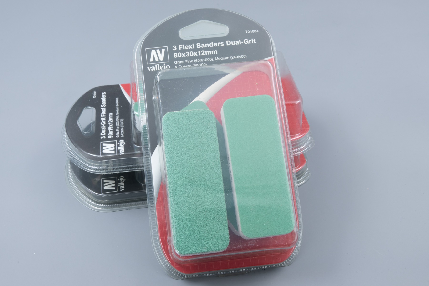 FlexiSander Dual Grit x3 (80x30x12mm), 60/100; 240/400; 600/1000