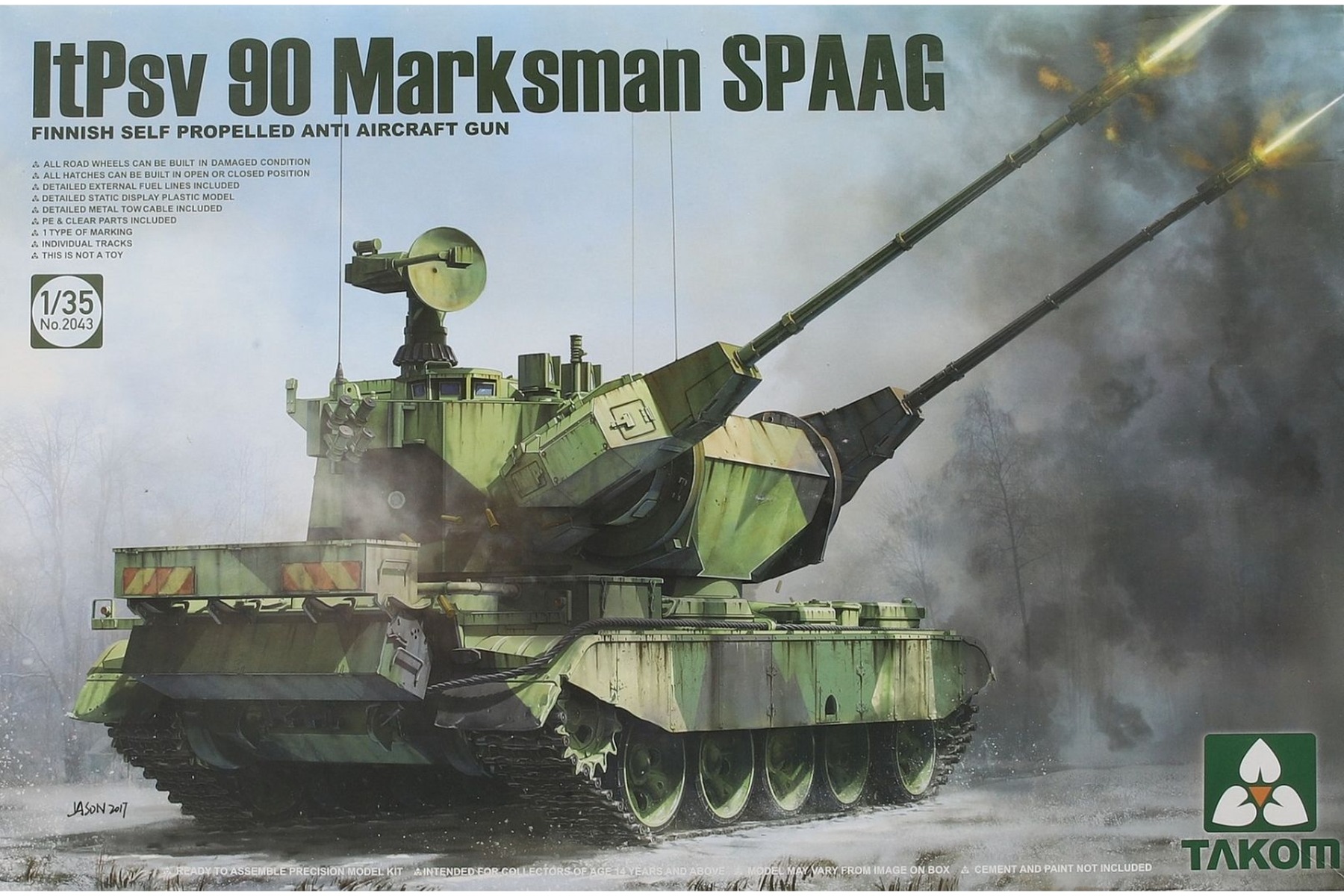 TAKOM2043 Finnish Self Propelled Anti Aircraft Gun ltPsv 90 Marksman SPAAG