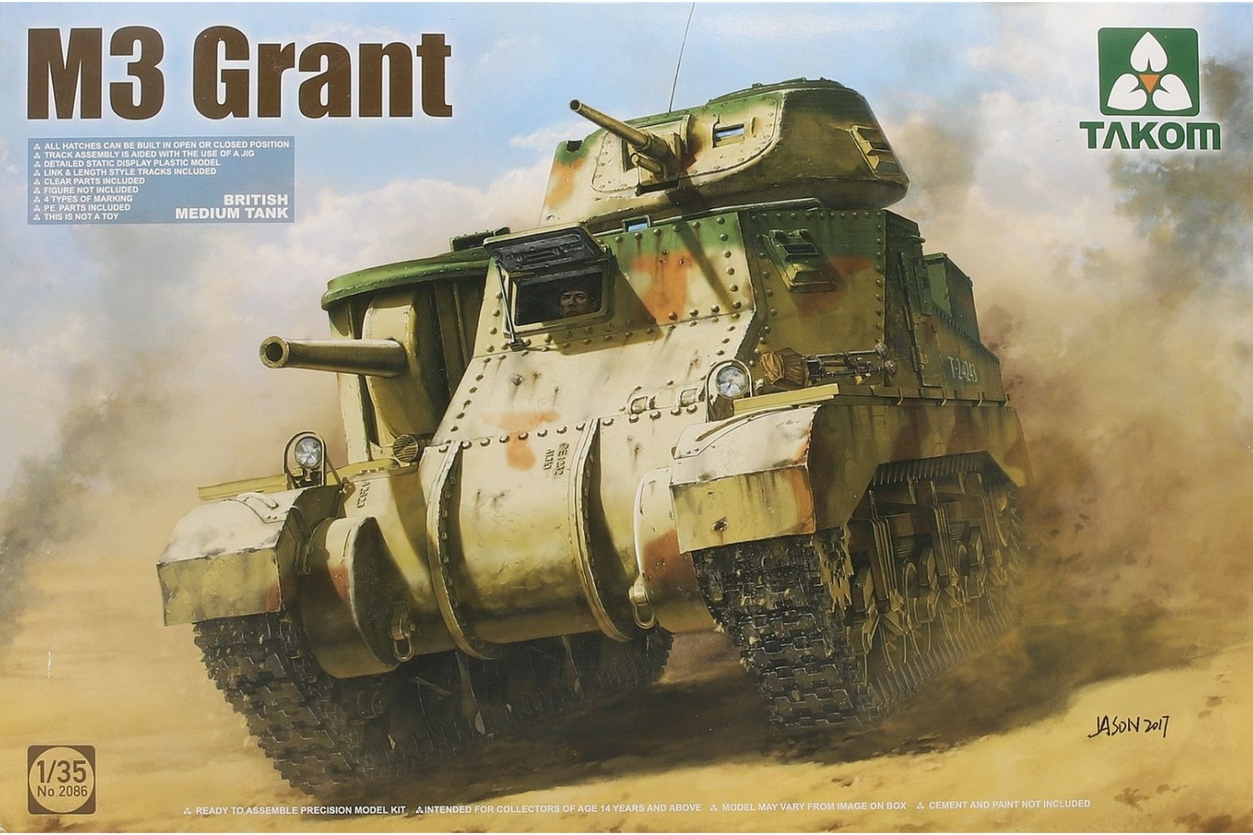 TAKOM2086 British Medium Tank M3 Grant