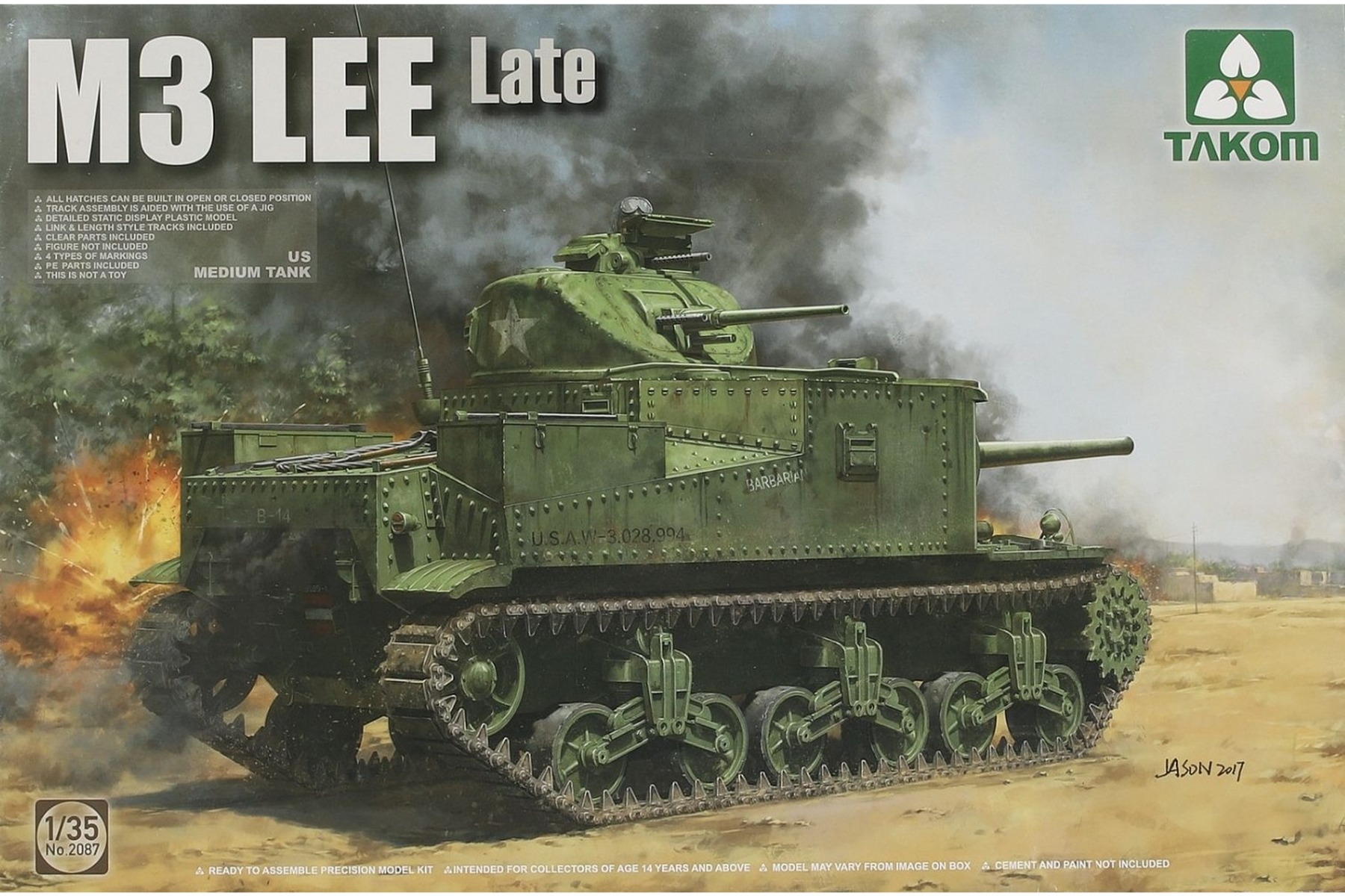 TAKOM2087 US Medium Tank M3 Lee Late