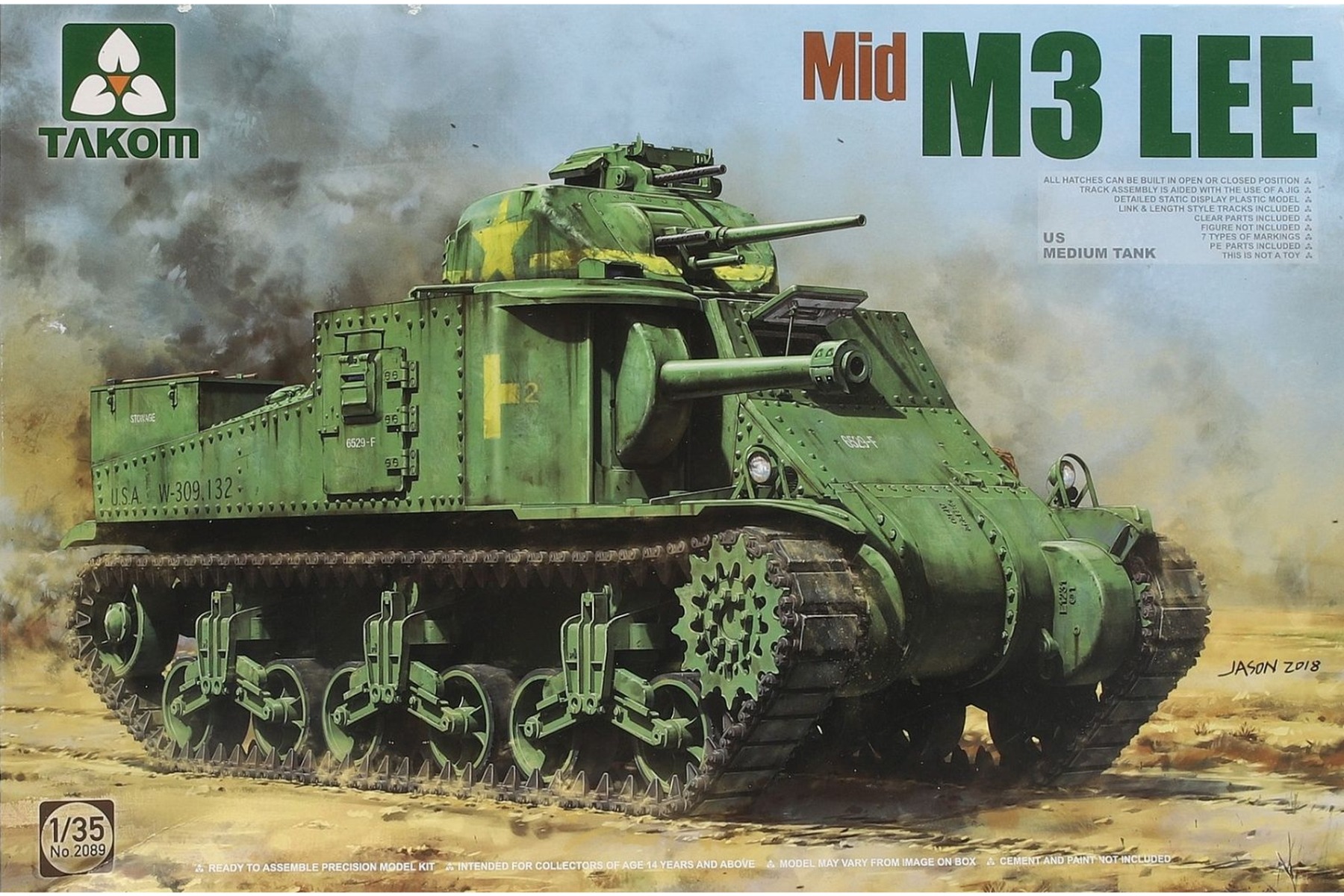 TAKOM2089 US Medium Tank M3 Lee Mid Production