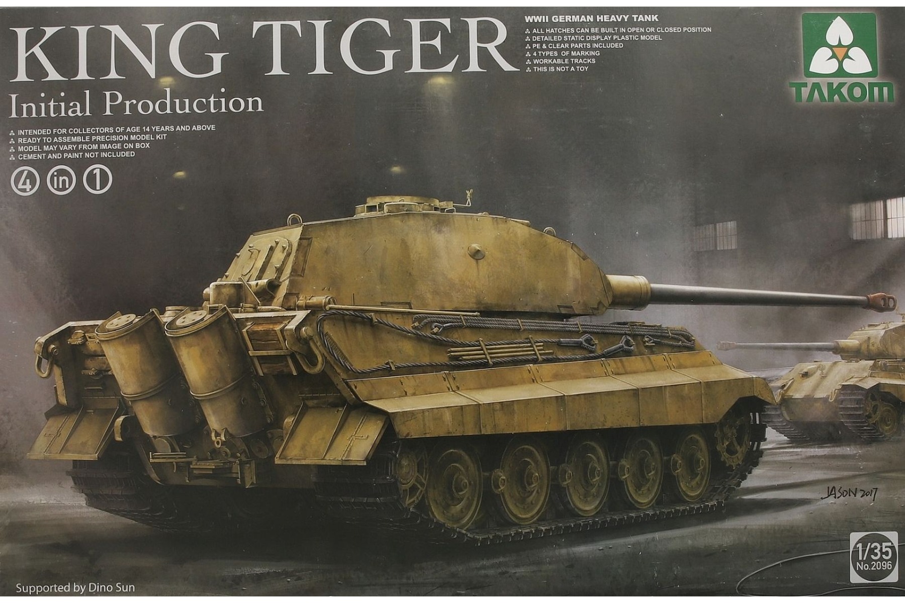 TAKOM2096 WWII German Heavy Tank King Tiger Inital production