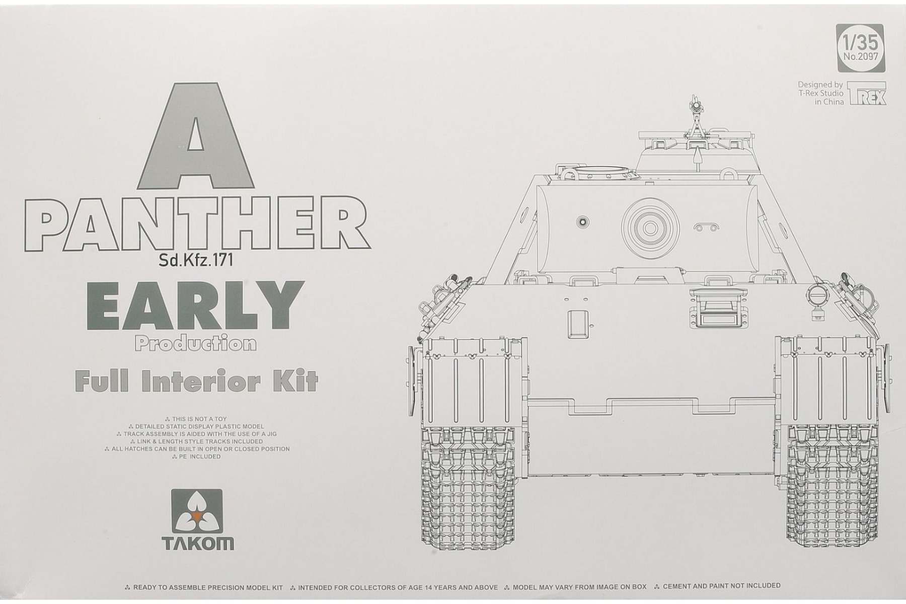 TAKOM2097 Panther Ausf. A early prod. (full interior)
