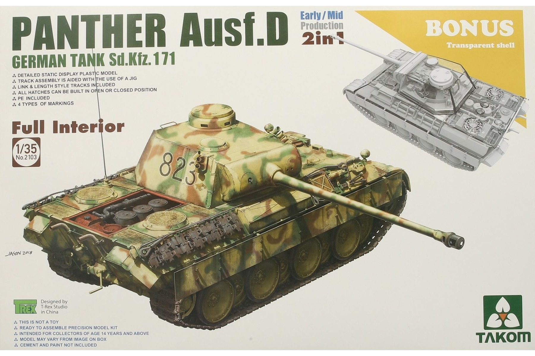 TAKOM2103 Panther Ausf. D 2in1 Mid/Early Full Interior Kit