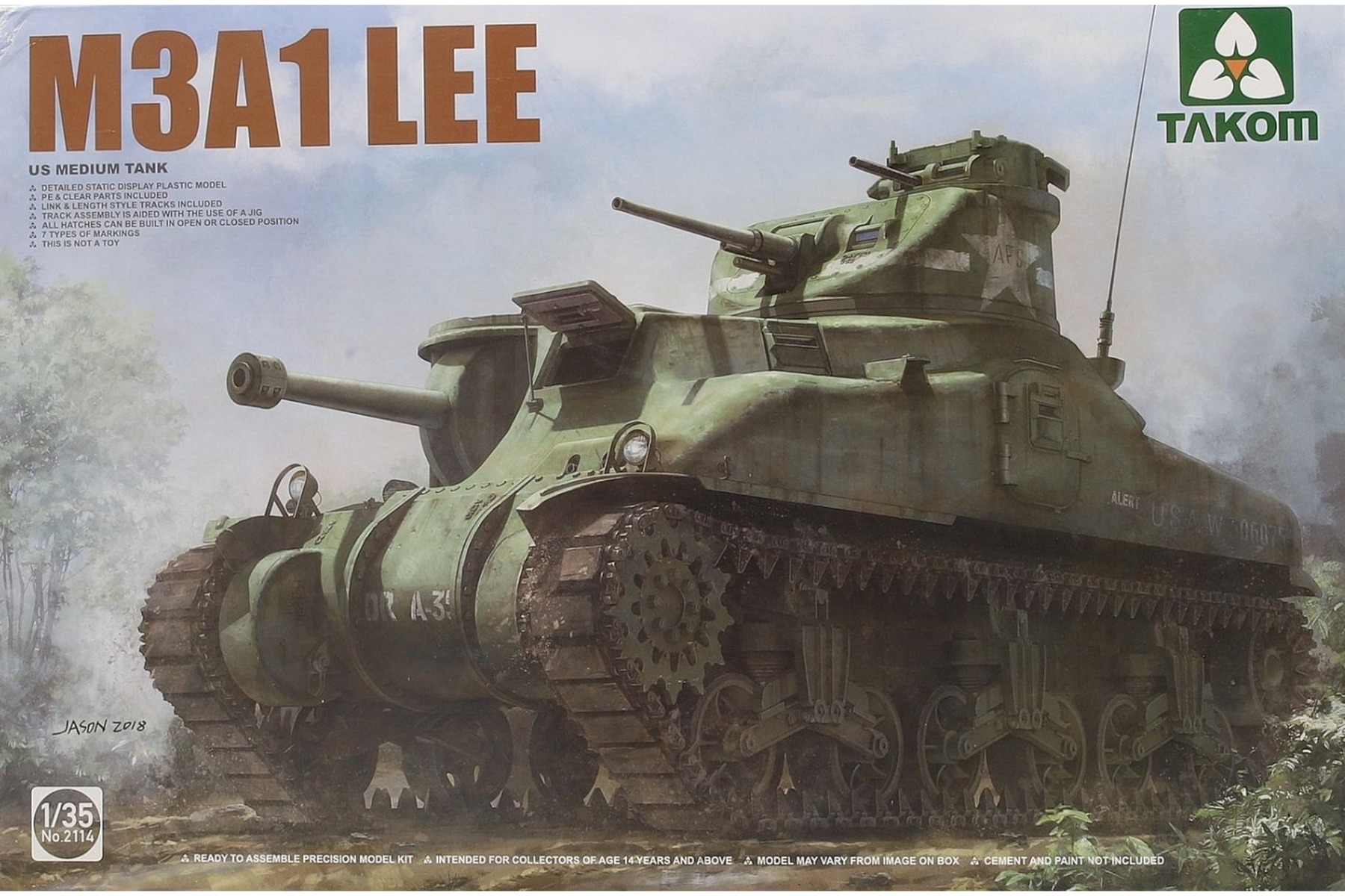 TAKOM2114 US Medium Tank M3A1 Lee