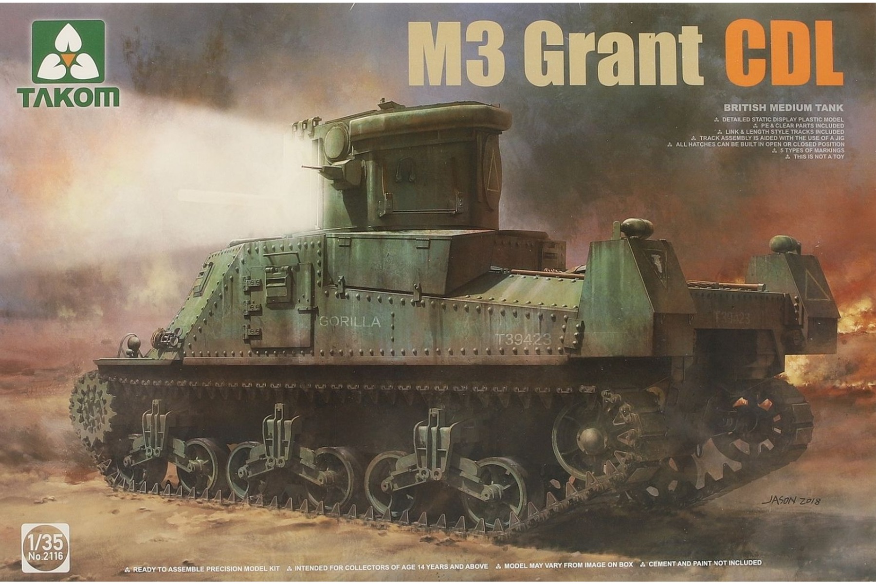 TAKOM2116 British Medium Tank M3 Grant CDL