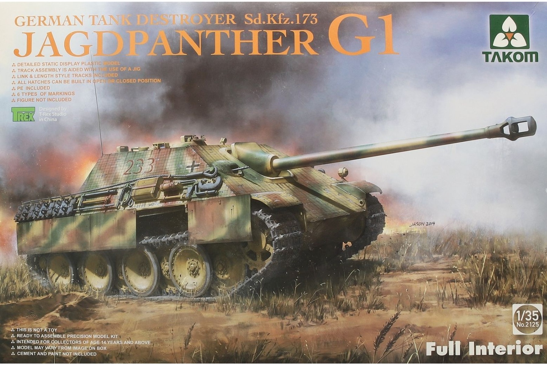 TAKOM2125 Jagdpanther G1 Early Production w/zimmerit & full interior