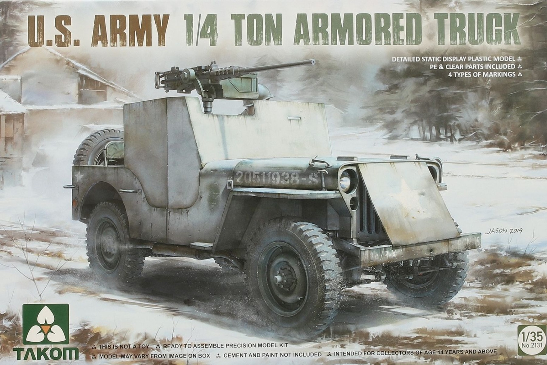 TAKOM2131 U.S. Army 1/4 Ton Armored Truck