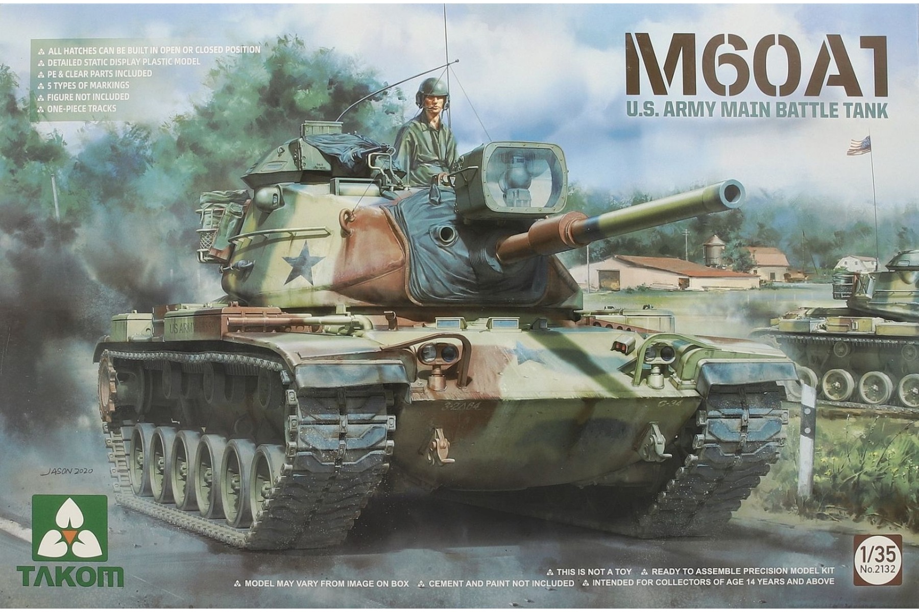 TAKOM2132 M60A1 U.S. Army Main Battle Tank