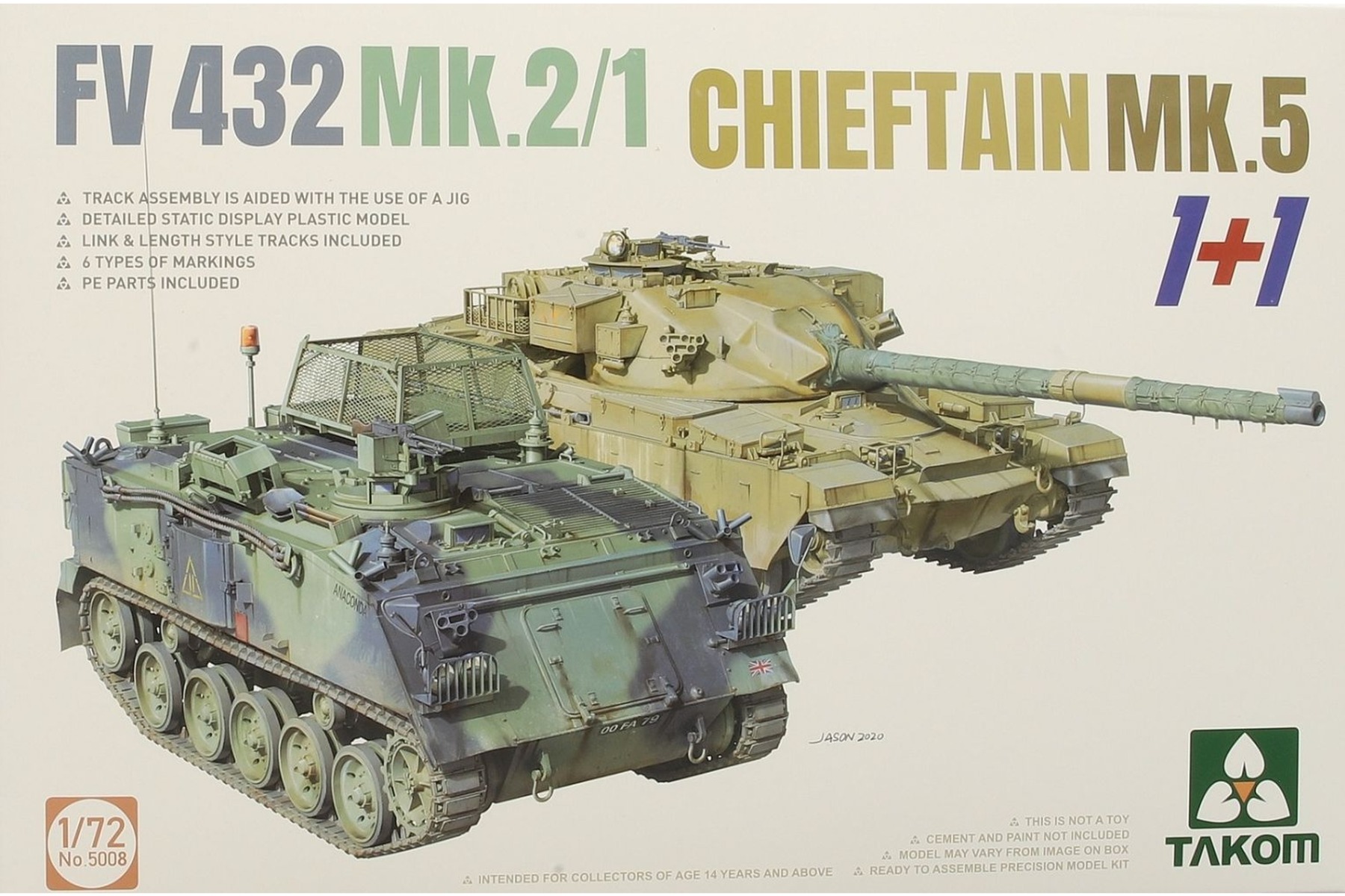 TAKOM5008 FV432 Mk.2,1 Chieftain Mk. 5 1+1