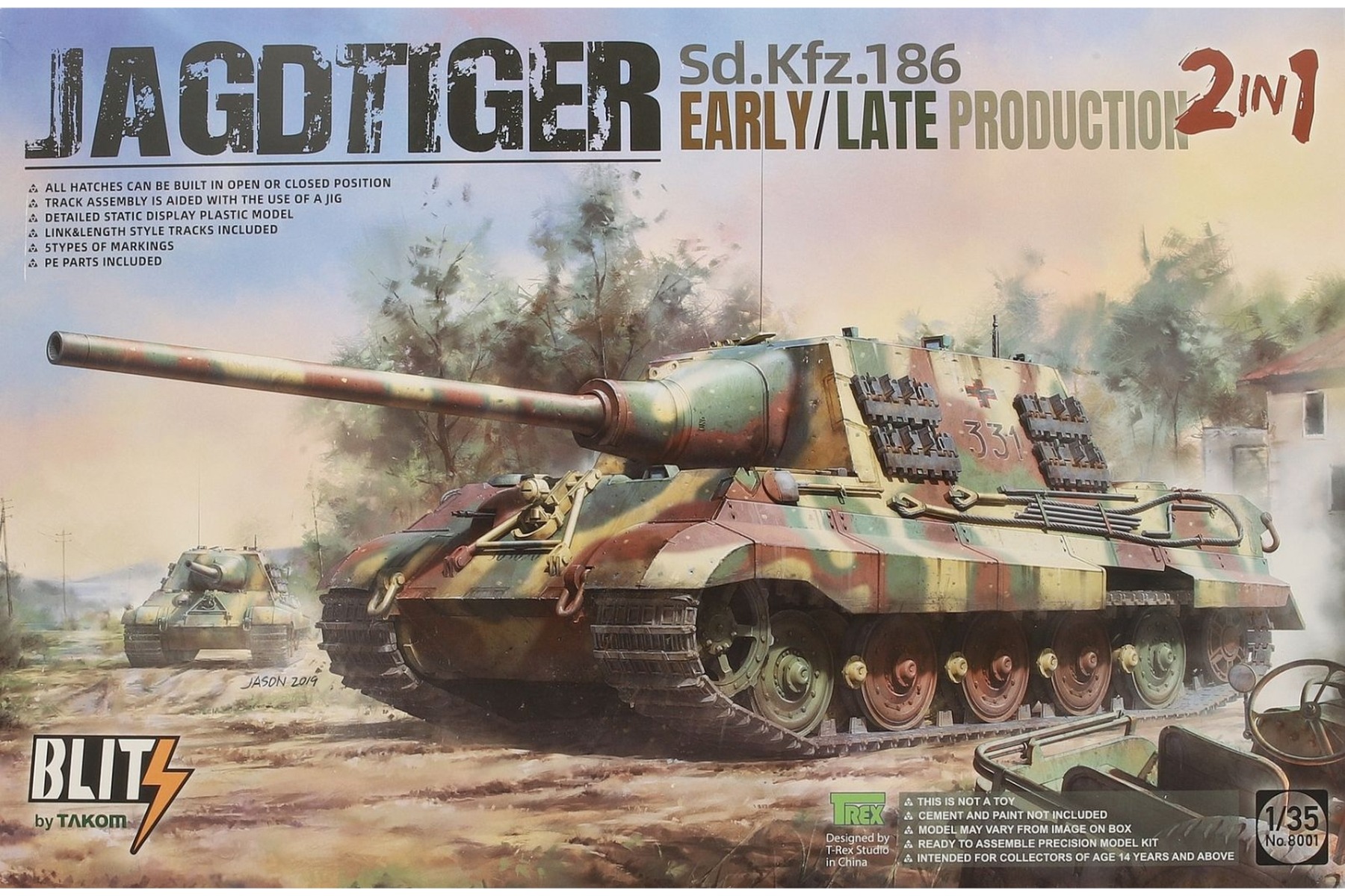 TAKOM8001 Jagdtiger Early,Late Production (2 in 1)