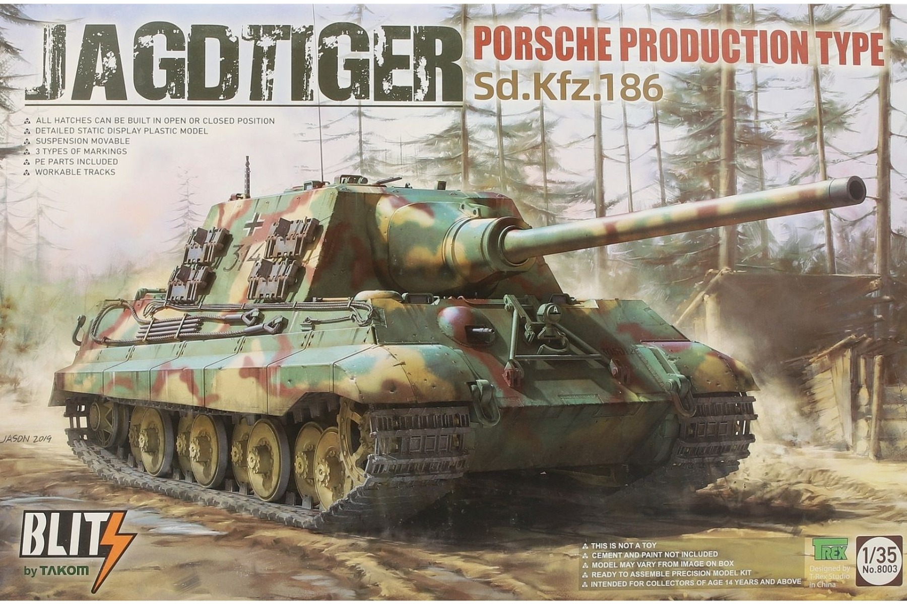 TAKOM8003 Jagdtiger Sd.Kfz.186 Porsche Production type