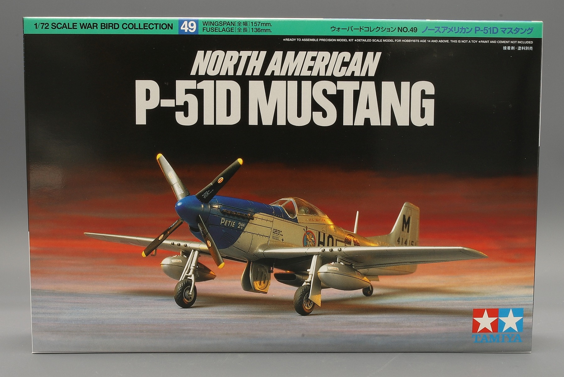 Tamiya TA60749 North American P-51D Mustang, model kit