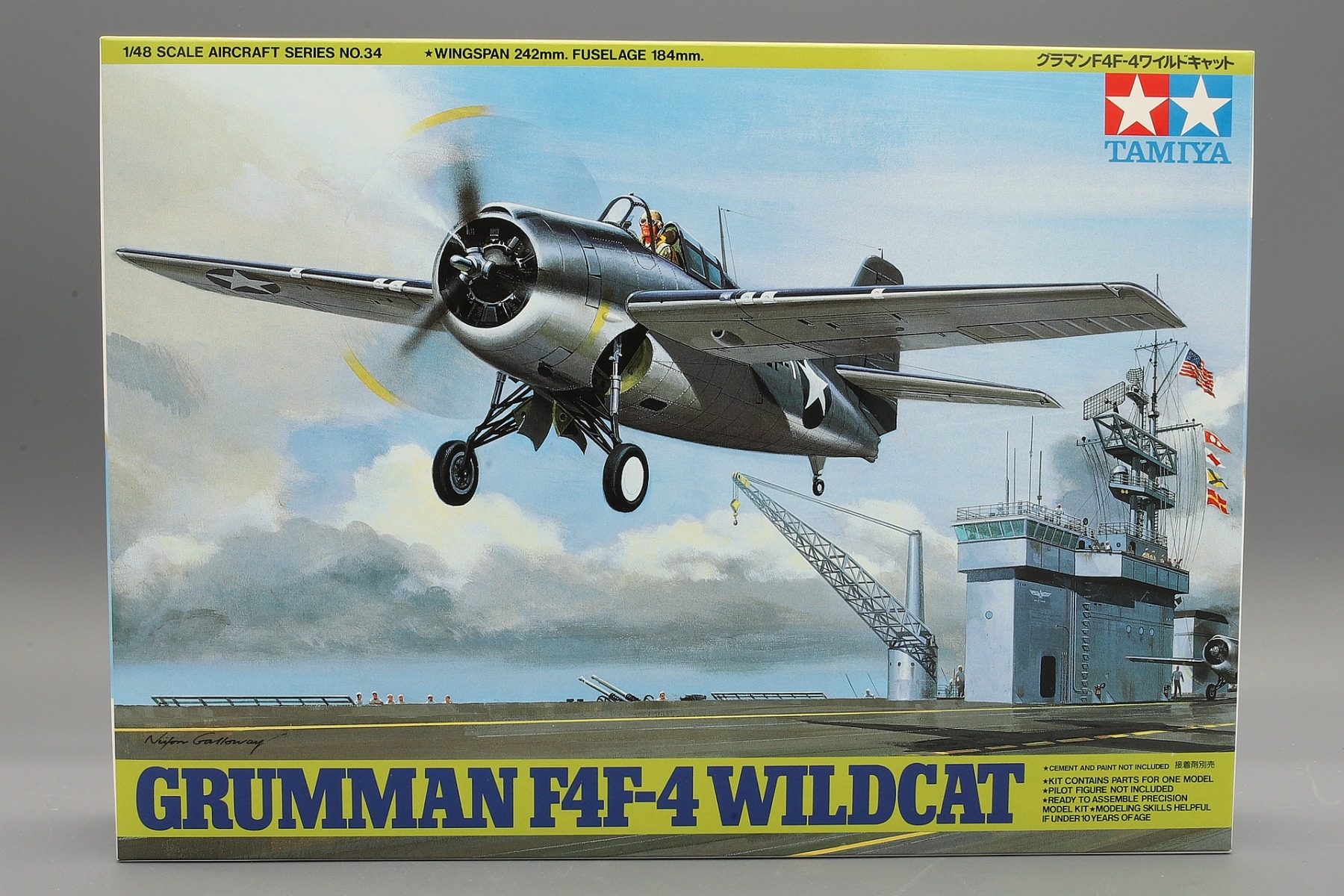 Tamiya TA61034 Grumman F4F-4 Wildcat, model kit