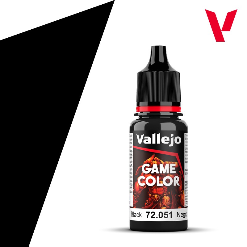 Black 18ml Vallejo Game Color 72051