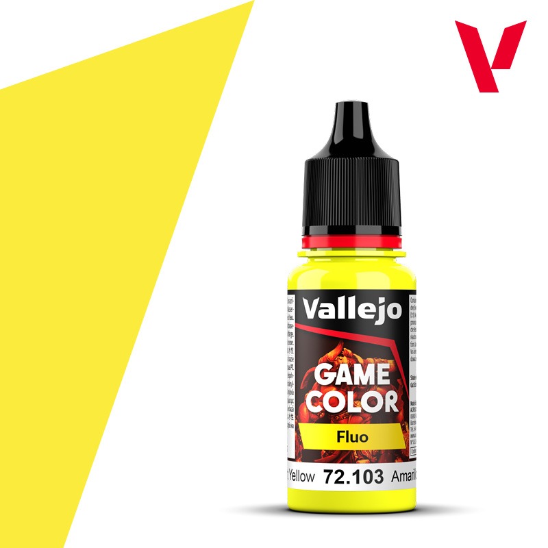 Fluorescent Yellow 18ml Vallejo Game Color 72103