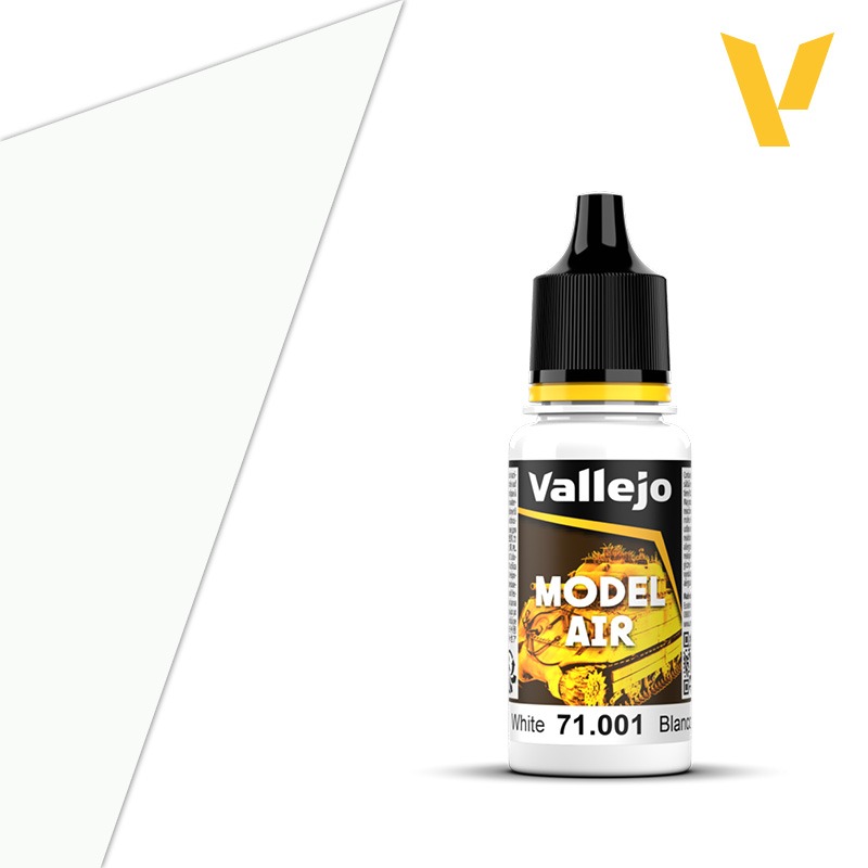 White 18ml Vallejo Model Air 71001