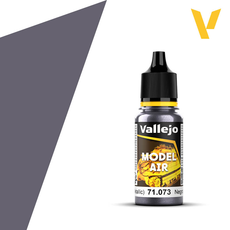 Black (Metallic) 18ml Vallejo Model Air 71073