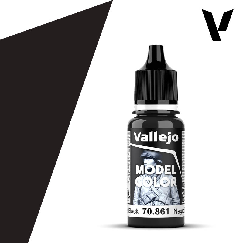 Gloss Black 18ml Vallejo Model Color 70861