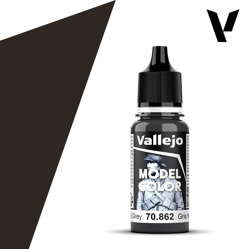 Black Grey 18ml Vallejo Model Color 70862