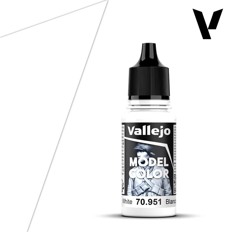 White 18ml Vallejo Model Color 70951