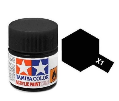 Tamiya TA81501 Acrylic paint X1 /Black/ 10ml