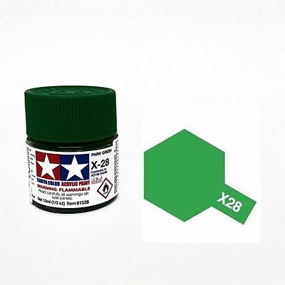 Tamiya TA81528 Acrylic paint X28 /Park Green/ 10ml