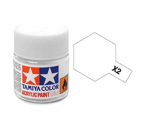 Tamiya TA81502 Acrylic paint X2 /White/ 10ml