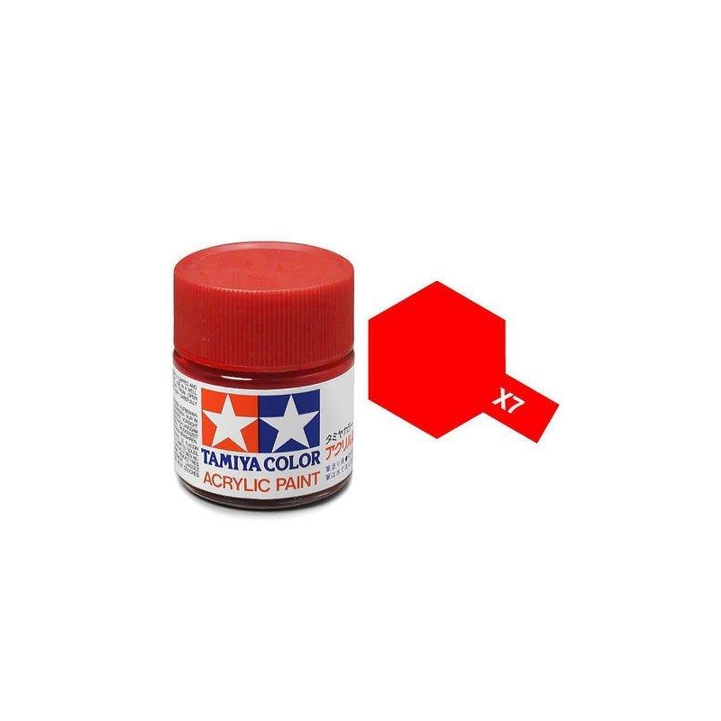 Tamiya TA81507 Acrylic paint X7 /Red/ 10ml