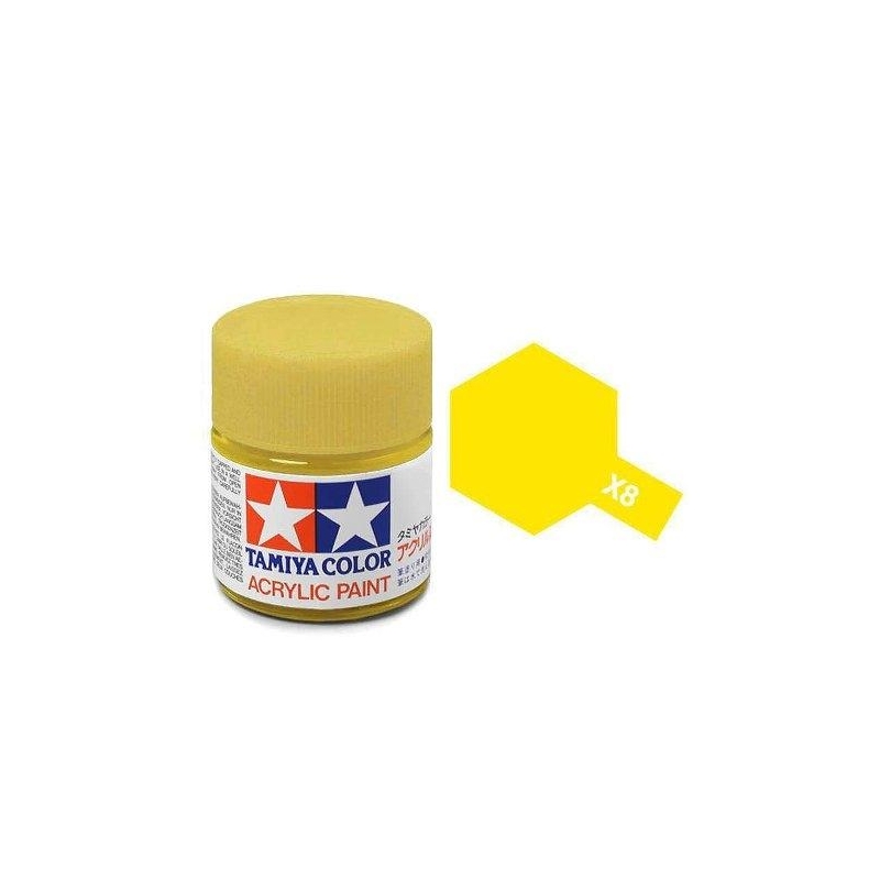 Tamiya TA81508 Acrylic paint X8 /Lemon Yellow/ 10ml