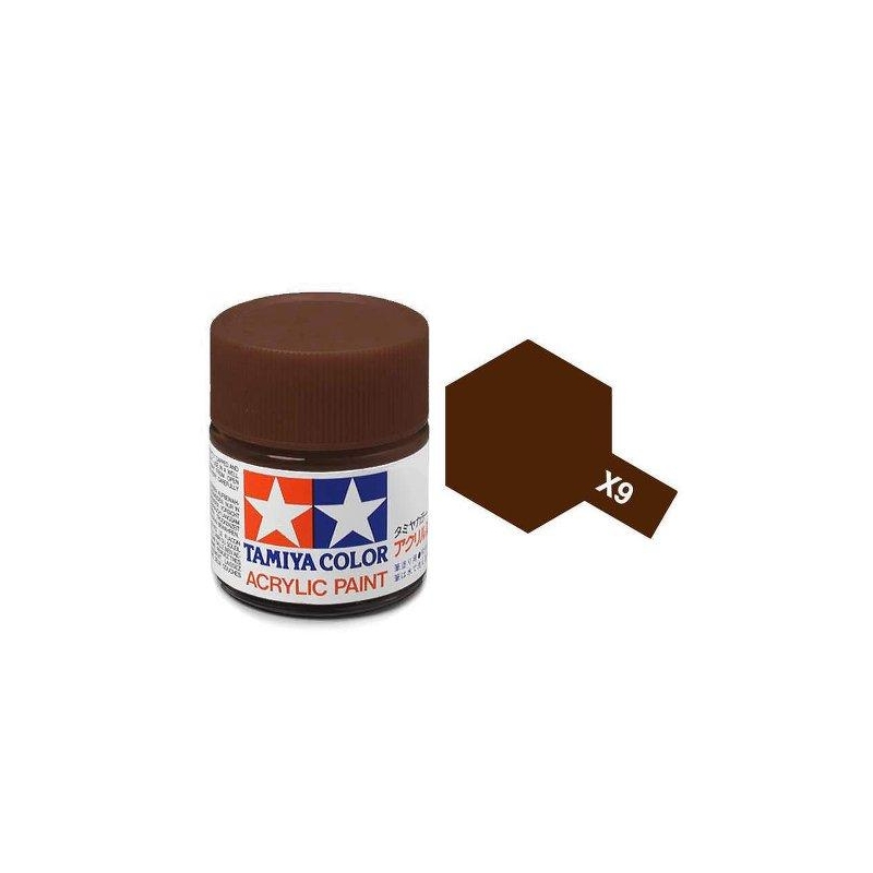 Tamiya TA81509 Acrylic paint X9 /Brown/ 10ml