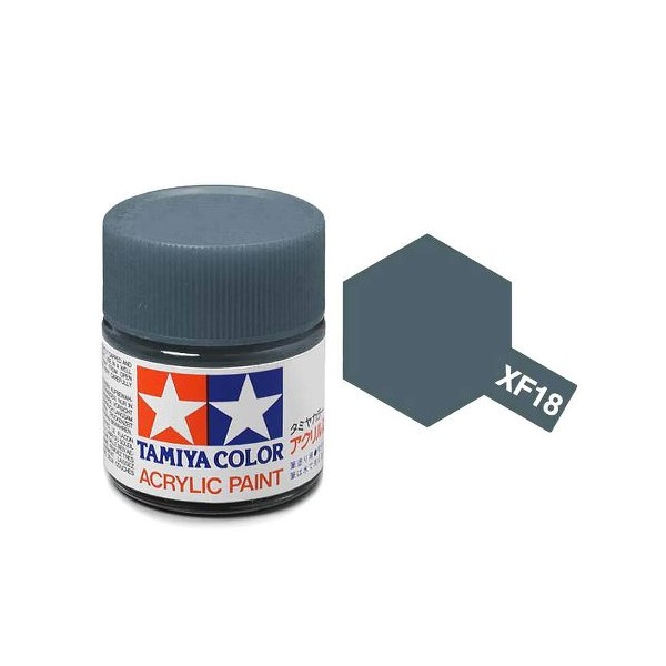 Tamiya TA81718 Acrylic paint XF18 /Medium Blue/ 10ml