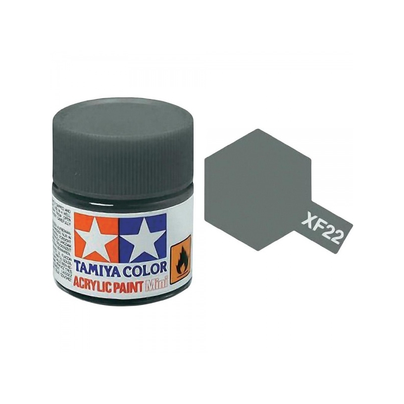 Tamiya TA81722 Acrylic paint XF22 /RLM Grey/ 10ml