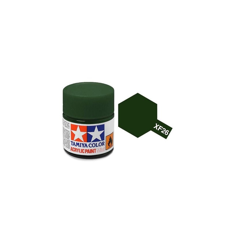 Tamiya TA81726 Acrylic paint XF26 /Deep Green/ 10ml