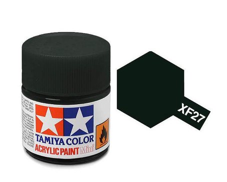 Tamiya TA81727 Acrylic paint XF27 /Black Green/ 10ml