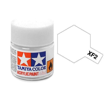 Tamiya TA81702 Acrylic paint XF2 /Flat White/ 10ml