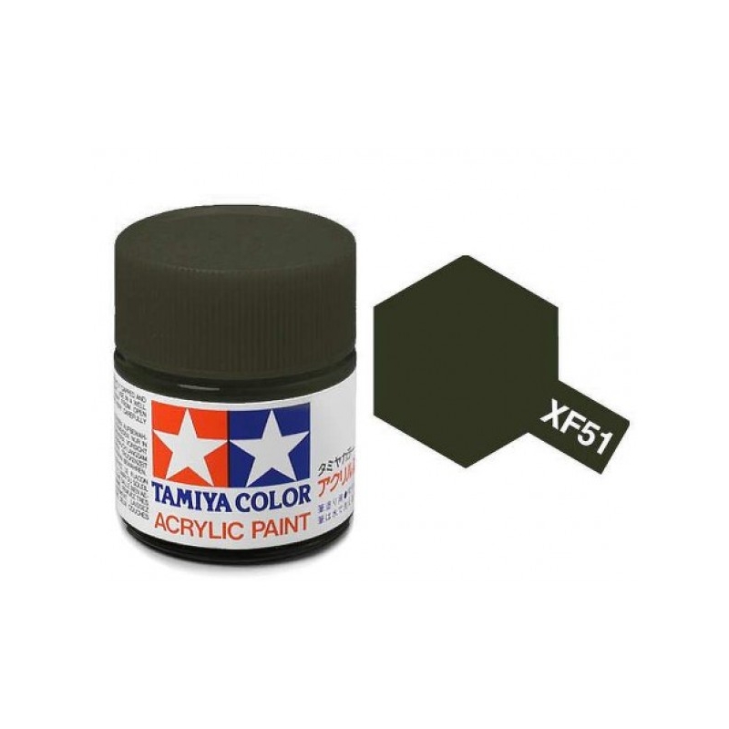 Tamiya TA81751 Acrylic paint XF51 /Khaki Drab/ 10ml