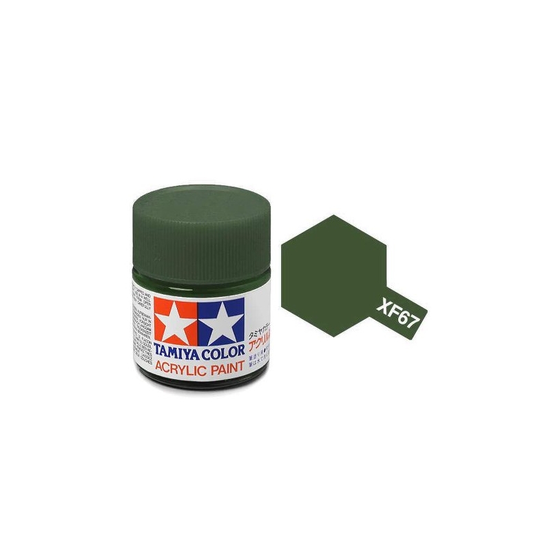 Tamiya TA81767 Acrylic paint XF67 /Nato Green/ 10ml