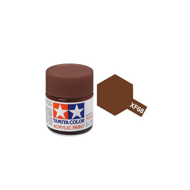 Tamiya TA81768 Acrylic paint XF68 /Nato Brown/ 10ml